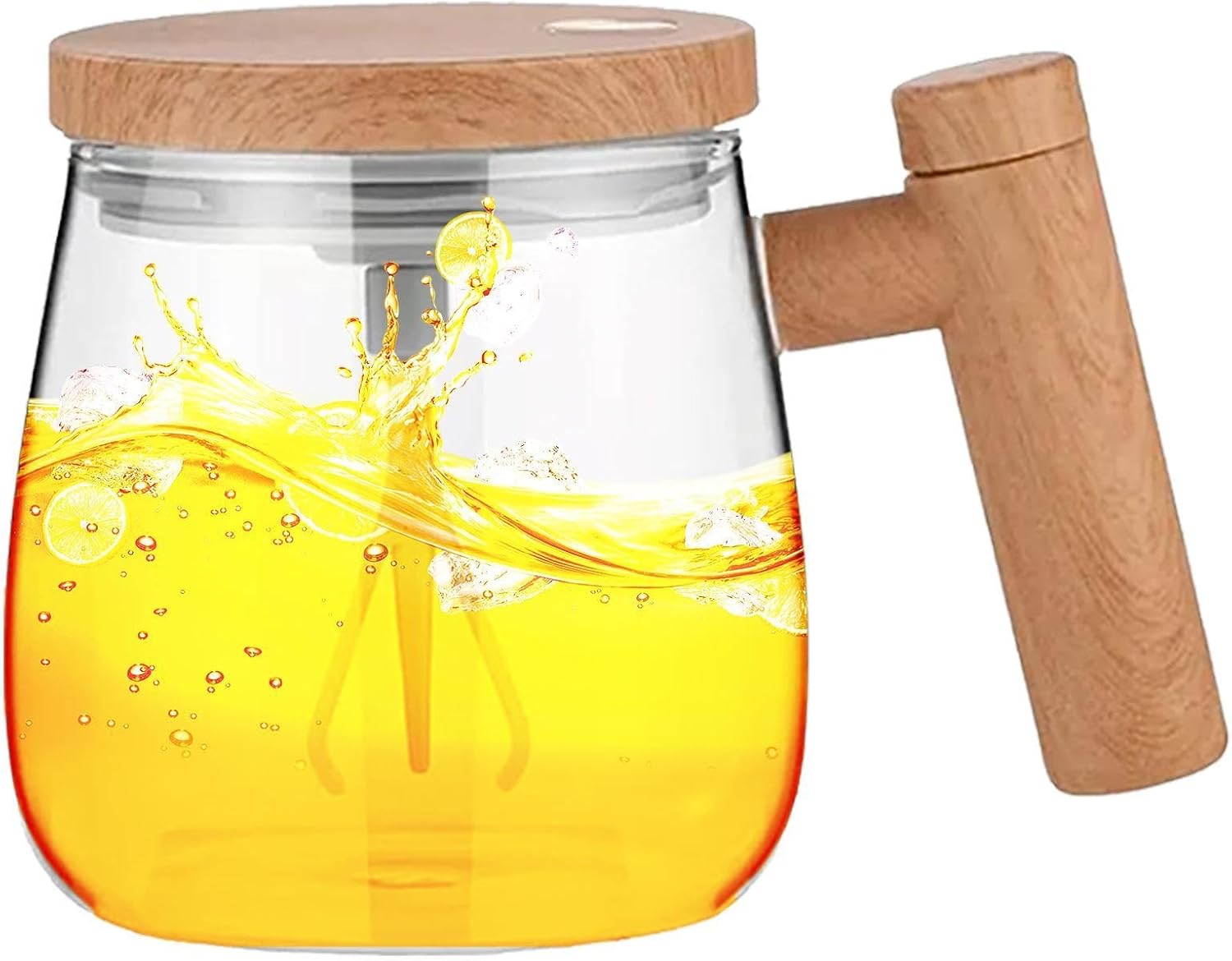 Tazza da Caffè Auto-Mescolante 400 ml, con Manico Automatico e Funzione di Agitazione Elettrica