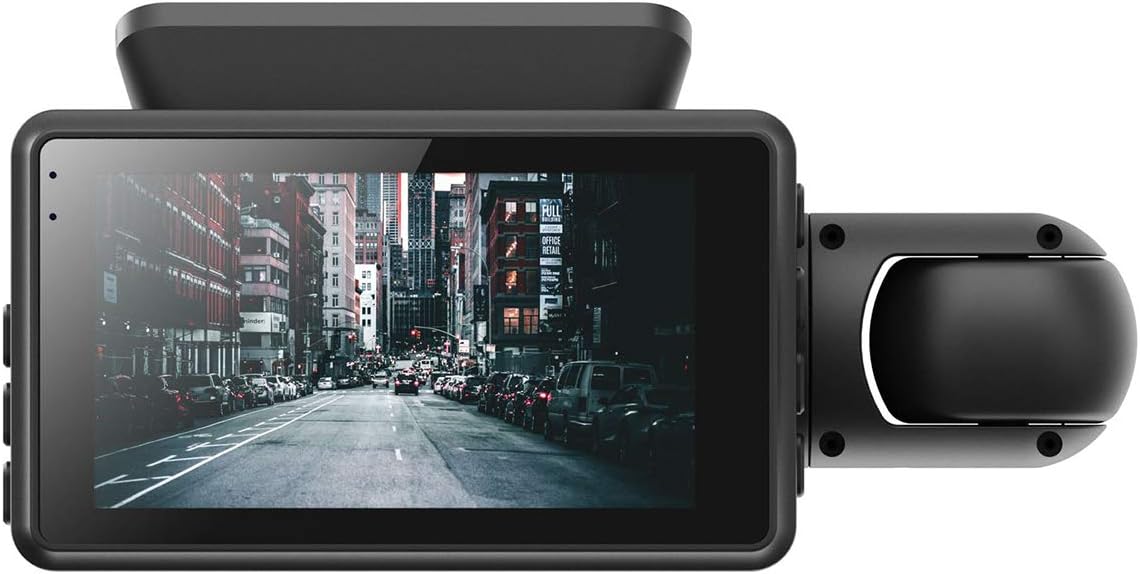Dash Cam Mini HD con Display IPS da 3", Rilevamento Movimento, Registrazione 24H, Visione Notturna, Registrazione in Loop, DVR Auto 720P
