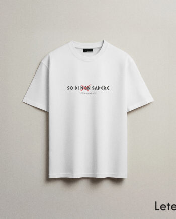 T-shirt "so di non sapere"