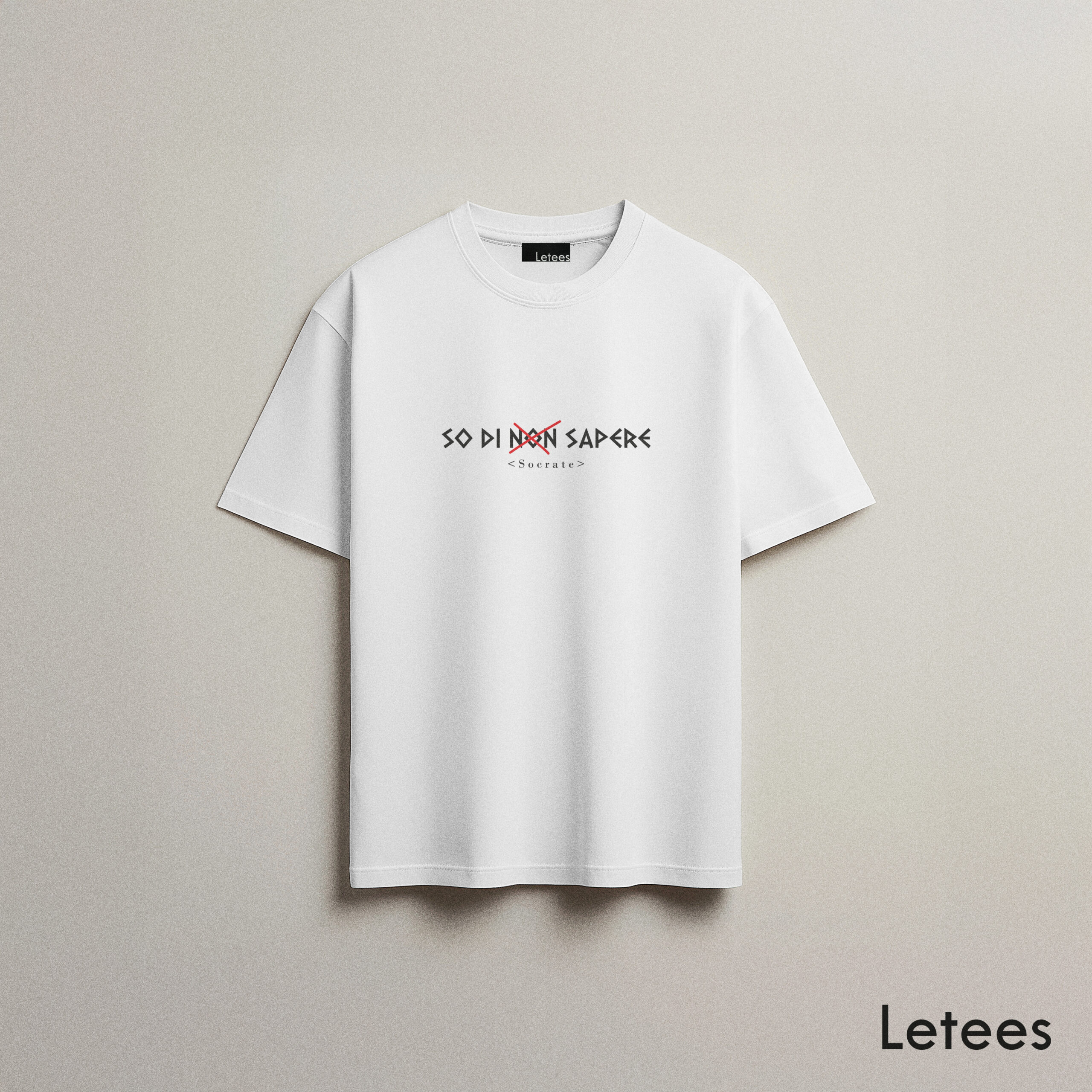 T-shirt "so di non sapere"